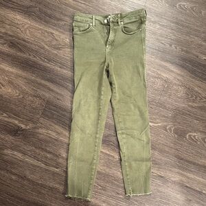 Free People Olive Green Women's Jeans